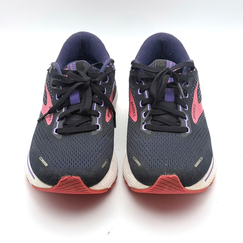 Brooks Adrenaline‎ GTS 22 Running Shoes Womens 9 Navy Purple Pink Athletic Snkr - Picture 6 of 13